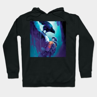 Raven in the Snow T-Shirt Hoodie